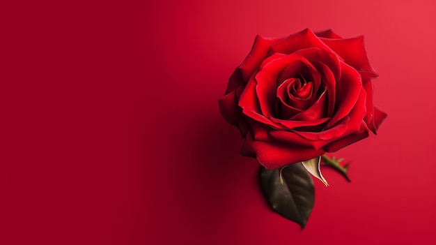 Rote Rose Hintergrund Illustration AI GenerativexA