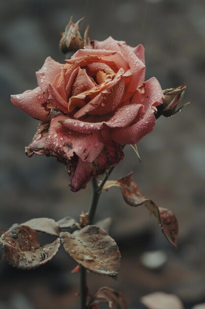 rote Rose im Garten