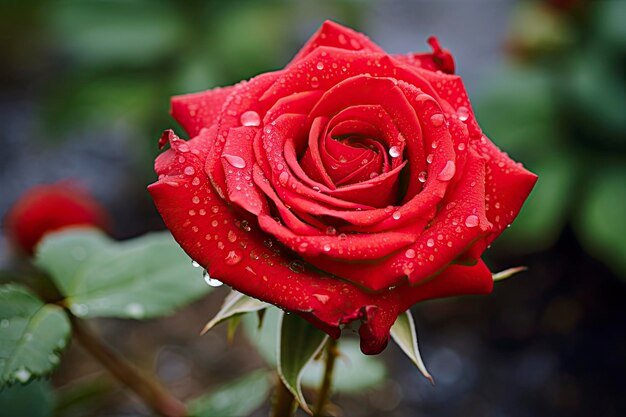 Foto rote rose zum valentinstag