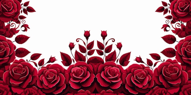 Rote Rosen auf weißem Hintergrund Valentinskarten-Design romantische rote Rosen auf dem Hintergrund