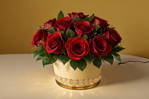 Rote Rosen schöne Valentinstag Geschenkkarten