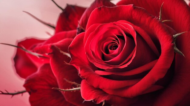 Rote Rosenblüten mit roten Blütenblättern