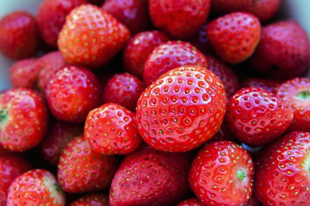 Rote saftige reife frische Erdbeere