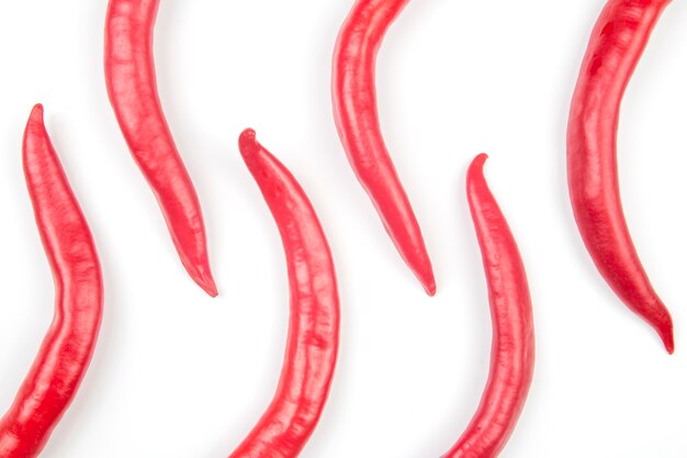 Rote scharfe Chilischoten. Vitamin Gemüselebensmittel