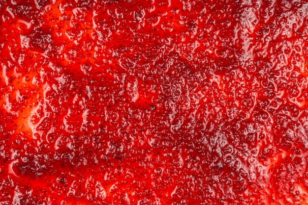 Rote süße Marmelade Hintergrund Draufsicht