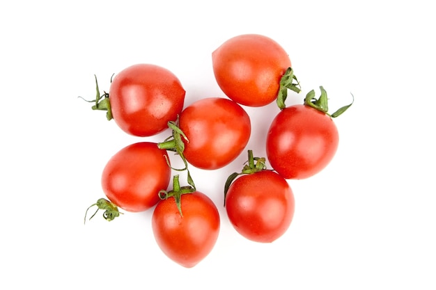 Rote Tomaten isolierte Draufsicht