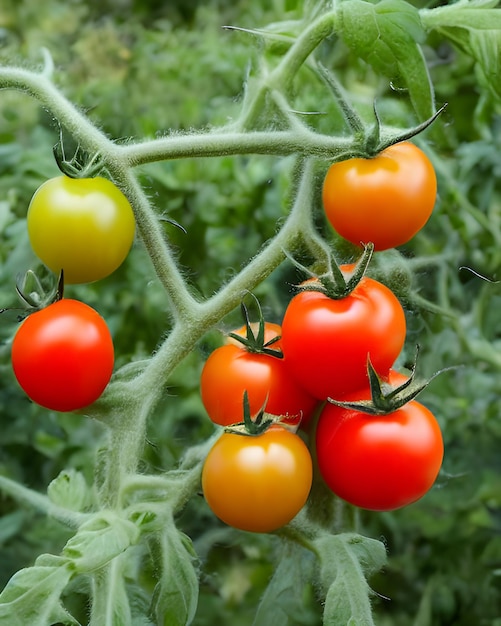 Rote Tomatenfrüchte