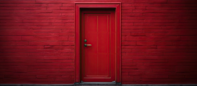 Rote Tür aus Holz