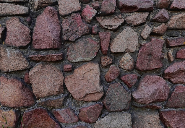 Rote und braune Steinmauer für Hintergründe und Texturen