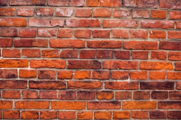 Rote Vintage Backsteinmauer Hintergrund Alte Gebäudefläche