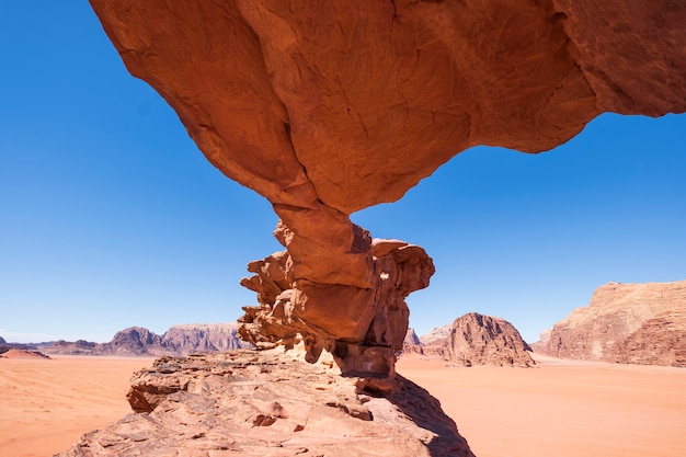 Rote Wadi Rum Wüste in Jordanien