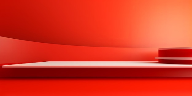 roter abstrakter Hintergrund Vektor leerer Raum Innenraum mit Gradienten Ecke in einer Farbe für Produktpräsentation Plattform Studio Vitrine Mock up ar 21 v 52 Job ID 51b15655e79e41a2bb0cf6cf0c4c1032