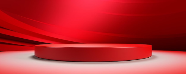 roter abstrakter Hintergrund Vektor leerer Raum Innenraum mit Gradienten Ecke in einer Farbe für Produktpräsentation Plattform Studio Vitrine Mock-up ar 52 v 52 Job ID b08cacb189f84b6ba8a6edff84b71a70