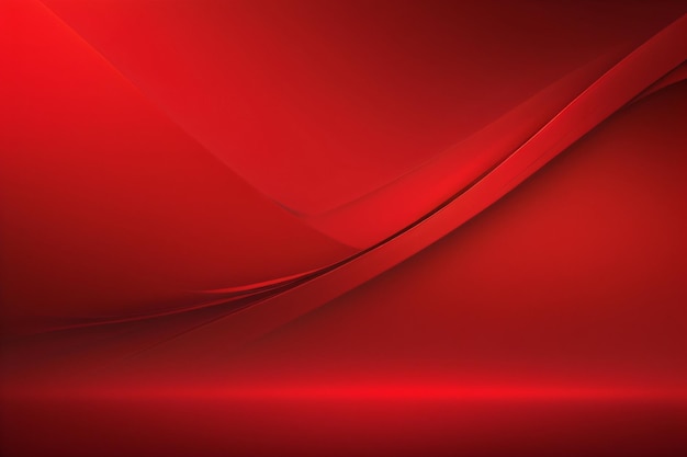 Roter abstrakter, sauberer und weicher, dynamischer Hintergrund für den Desktop mit generativer KI