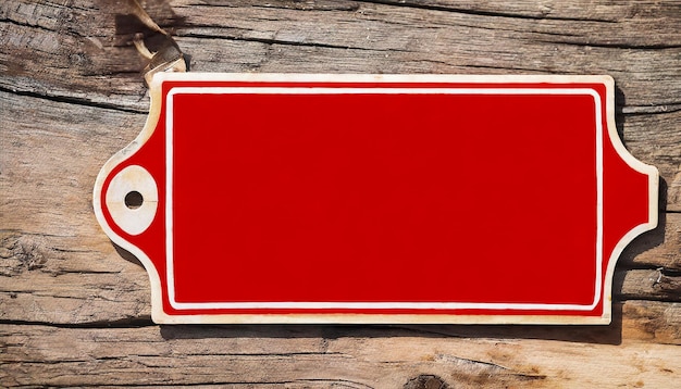 roter Banner-Aufkleber leerer Vektor einfacher Clipart