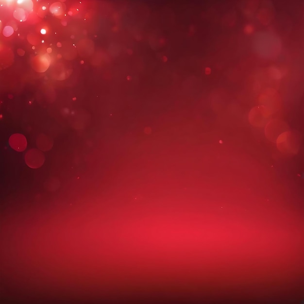 Roter Bokeh-Hintergrund mit quadratischem Hintergrund mit Kopierraum