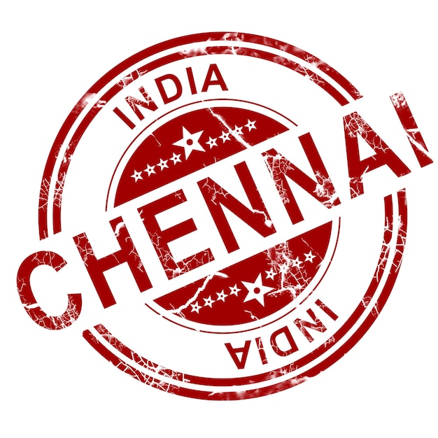 Roter Chennai-Stempel