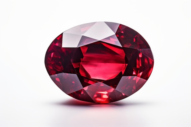 Roter Diamant auf weißem Hintergrund Auf einer weißen oder klaren Oberfläche PNG durchsichtiger Hintergrund