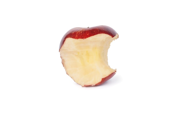 Roter gebissener Apfel