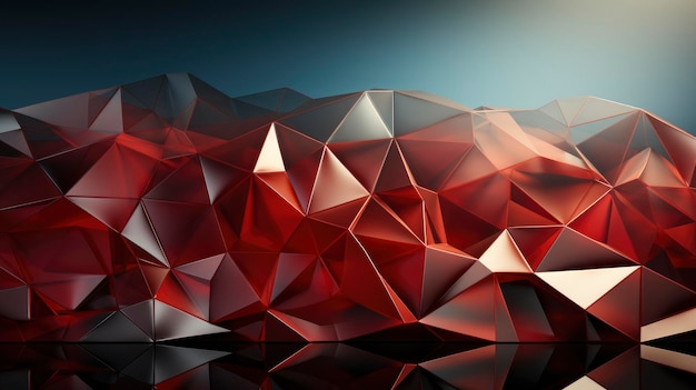 Roter Hintergrund mit eleganten Polygonen Hintergrundbild Desktop-Hintergrund Hd