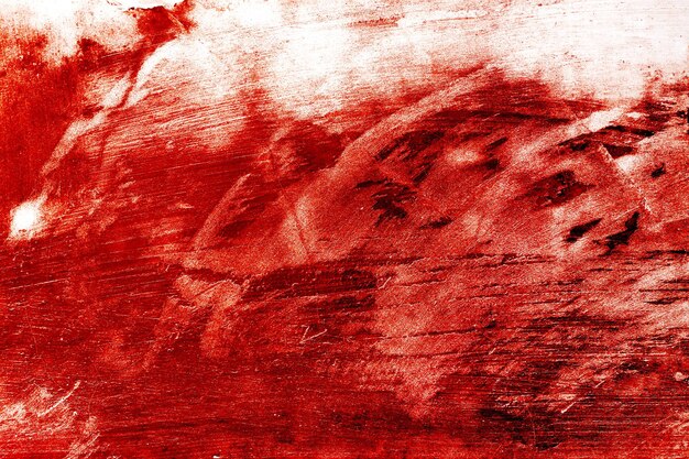 Roter Horror-Hintergrund Rotes Blut auf alter Wand für Halloween-Konzept Grunge beängstigender roter Beton Rote Farbe auf Betonwand