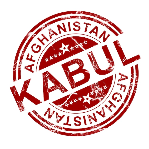 Roter Kabul-Stempel