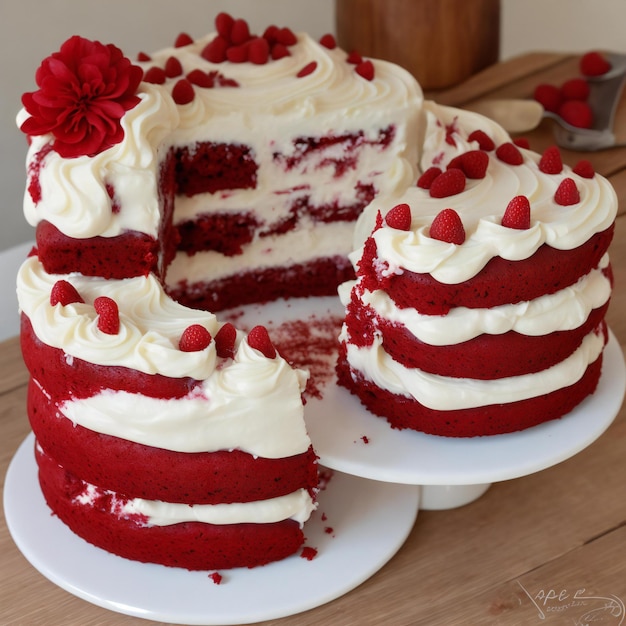 Roter Samtkuchen