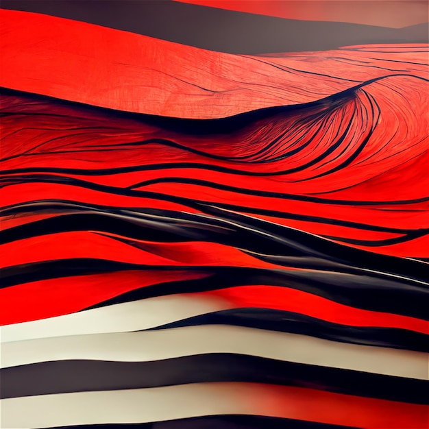 Roter schwarzer fließender Hintergrund