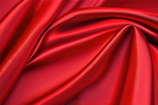 Roter Stoffhintergrund mit einem Muster aus Satin.