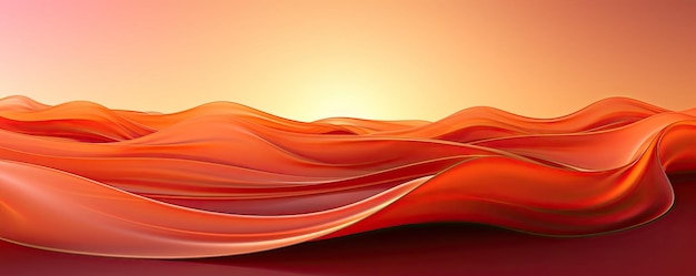 Roter und gelber abstrakter Hintergrund mit Wellen und Strahlen