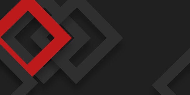 roter und schwarzer Hintergrund mit geometrischen Formen