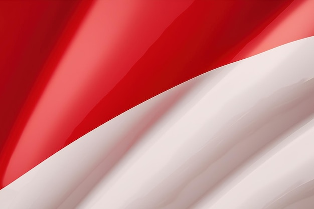 Roter und weißer Hintergrund, der die Nationalflagge Indonesiens schwenkt, schwenkte eine sehr detaillierte Nahaufnahme