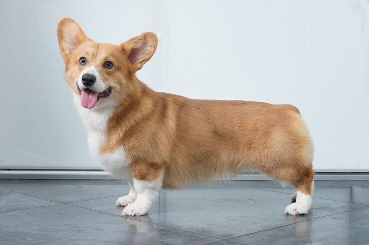 Roter walisischer Corgi-Hund Pembroke Nahaufnahme