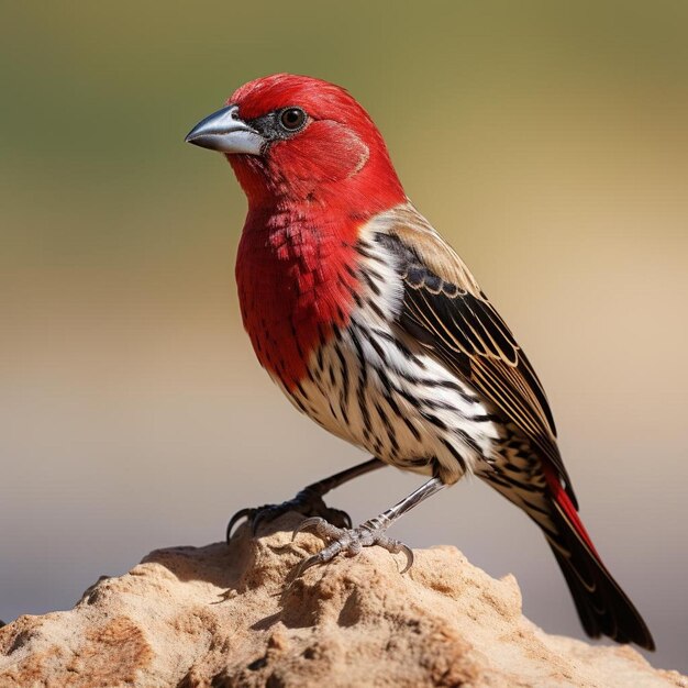 rotes Avadavat oder rotes Munia mal