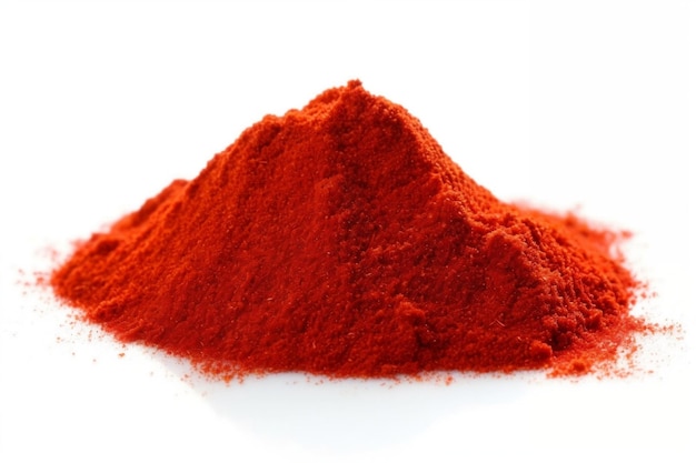 Rotes Chili-Pfeffer-Pulver, transparent, isoliert, Gewürz-AI