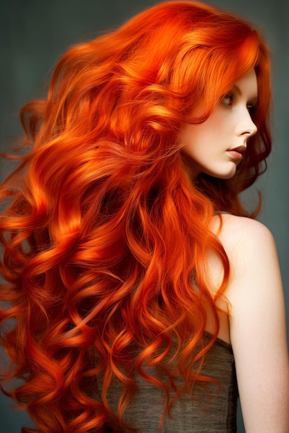 Rotes Haar ist die Farbe des Haares