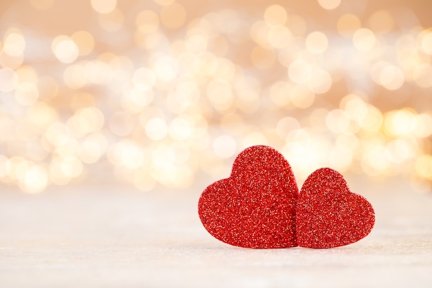 Rotes Herz, Valentinstag-Grußkarte.