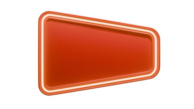 Rotes Marquee-Lichtbrett mit Retro-Schild auf isoliertem Hintergrund Rotes Brett isoliert