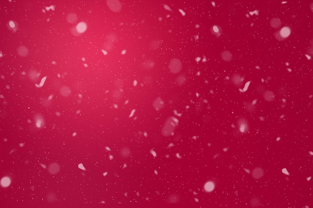 Rotes schneebedecktes Weihnachtsdesign für Tapeten