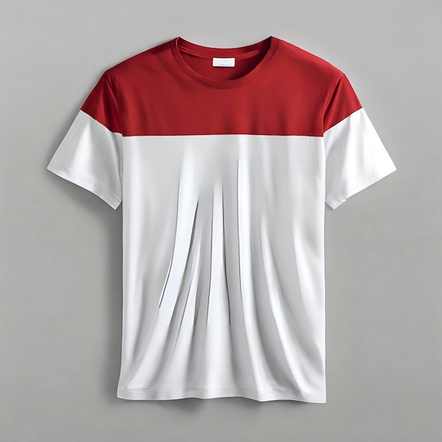 Rotes T-Shirt für Mockup-weißen Hintergrund