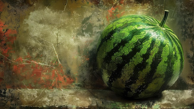 Rotes Wassermelonen-Sketch