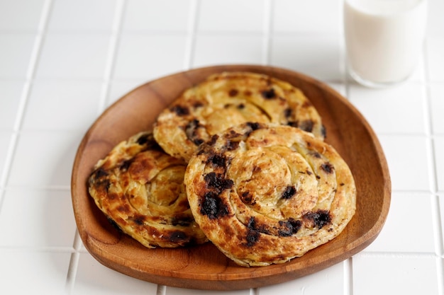 Roti Canai Coklat o Roti Maryam Cokleat Chocolate Canai Bread