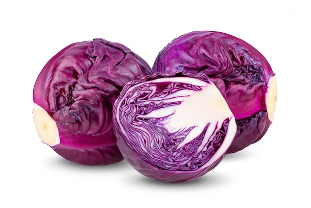 Rotkohl isoliert