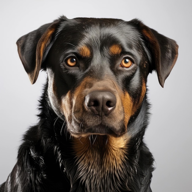 Rottweiler com olhos dicromáticos