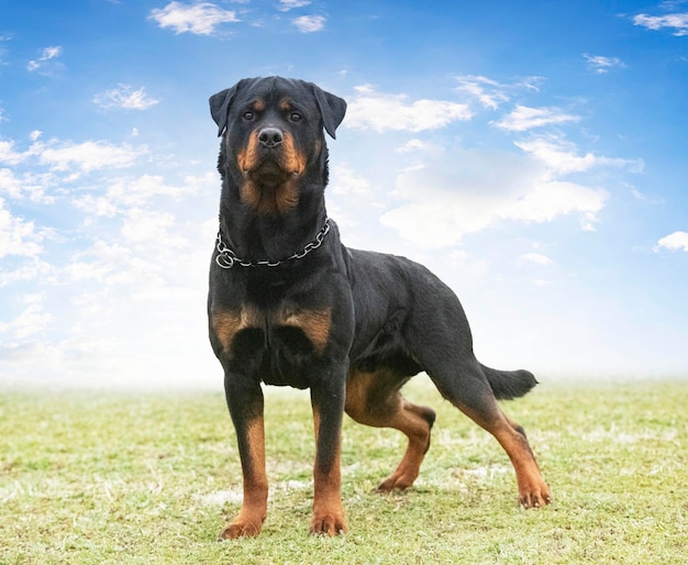 Rottweiler en la naturaleza