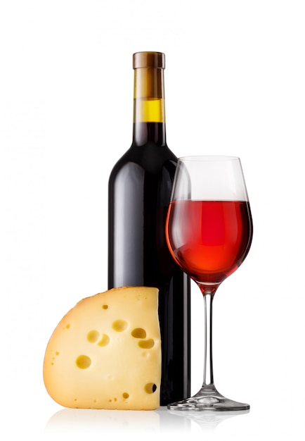 Rotwein mit Käse