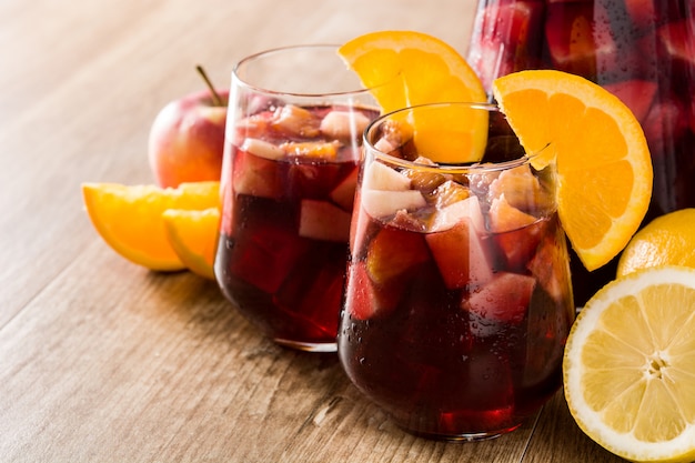 Rotwein Sangria