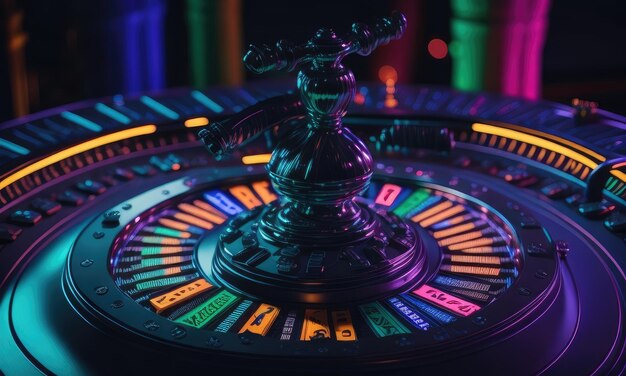 Roulette-Rad dreht sich im Casino