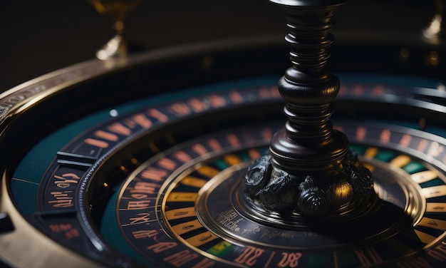 Roulette-Rad dreht sich im Casino