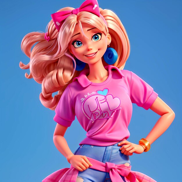 Conjunto Colegial Bebê Infantil Barbie Roupa Barbie Menina